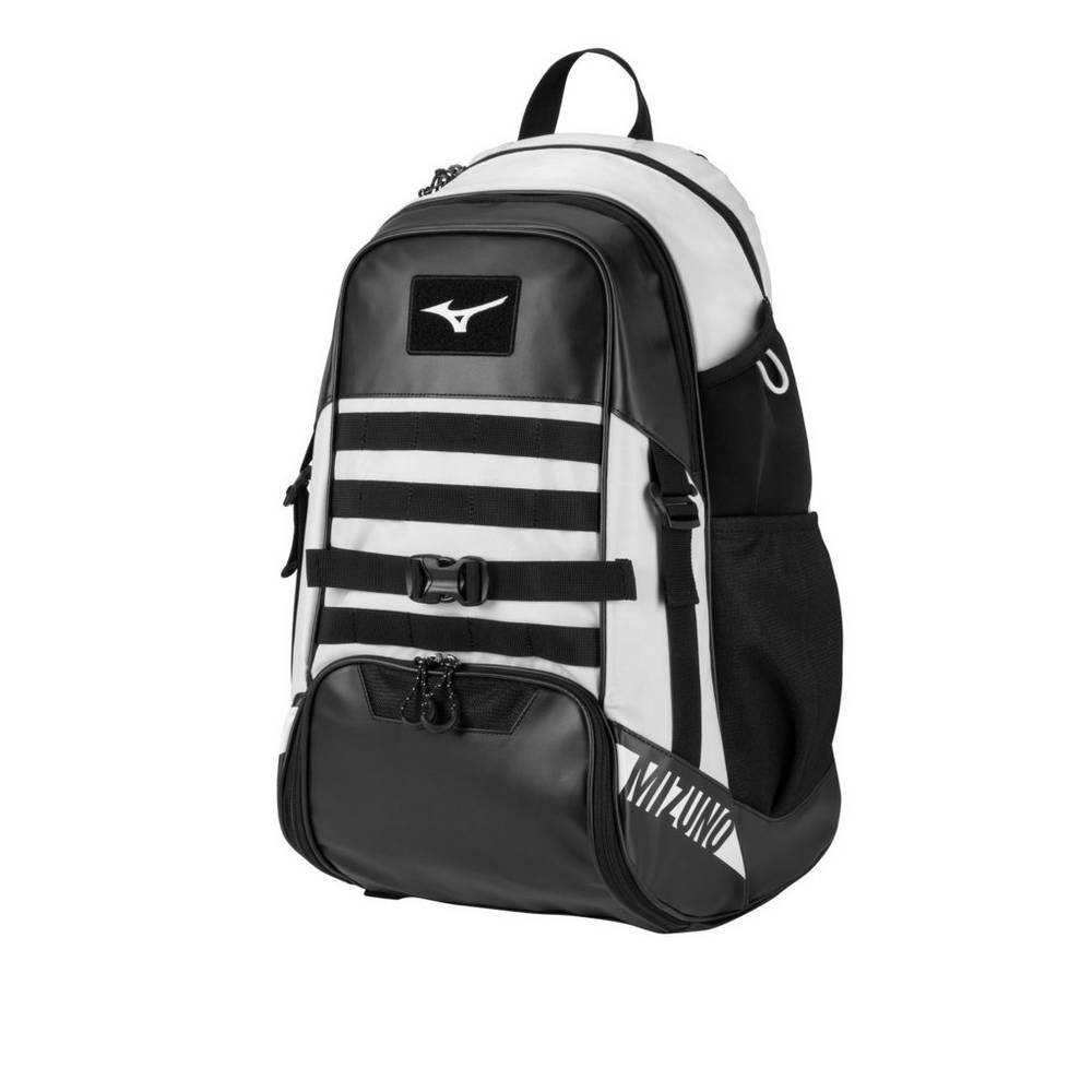 Mochila Mizuno Baseball MVP X - Homem - Pretas/Branco - KANRG2735